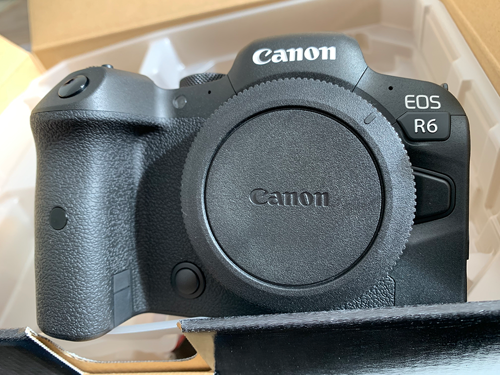 Erstes Bild der Canon EOS R6 nach dem Auspacken / Unboxing